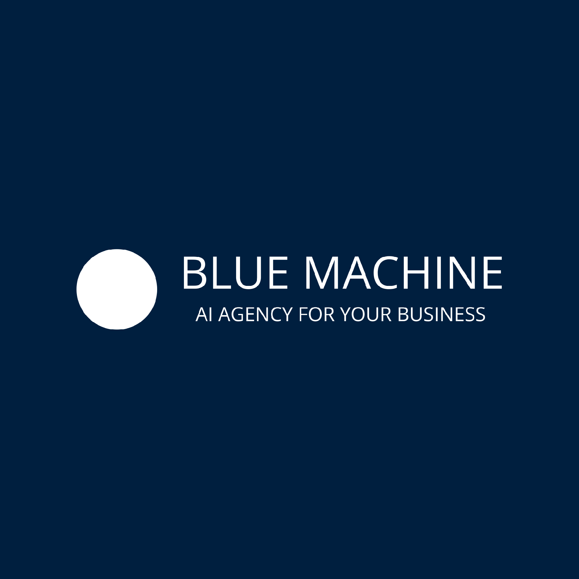 Blue For Machine Blue Machine Website